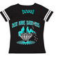 Ladies V-Neck Black Football Shirt