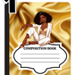 Gold Silk Composition Notebook Covers