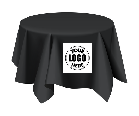 Round Tablecloth with Custom Logo